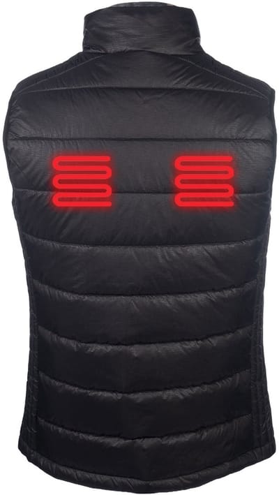 HKM - Verwarmend herenvest -Bodywarmer -Heat Control- Style - Zwart - L