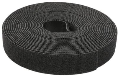 TOVBMUP Klittenband kabelbinders - Dubbelzijdige klittenband - Kabelbinder bevestigingstape - Kabelorganizer - Herbruikbaar - 2 cm x 5 m - Zwart