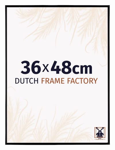 Fotolijst 36x48 cm - Kunststof - Zwart Mat - Easy