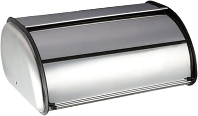 Brood Opslag - Broodtrommel Keuken - Brood Bewaren - Grote Capaciteit - 34 cm - Zilverkleurig