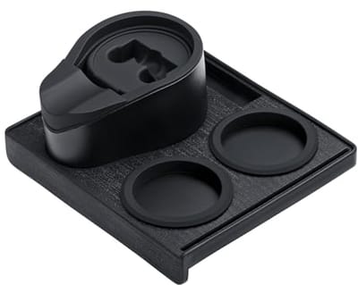 Compact Espresso Aanstampstation met Tamping Mat en Portafilter Stand
