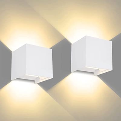 Buitenwandlamp LED 12W, Waterdicht IP65, Verstelbare Lichtstraal, Aluminium Zwart, 3000K Warm Wit voor Tuin en Binnengebruik