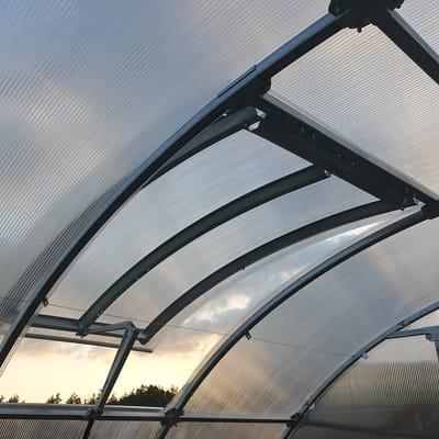 KLASIKA TUBE Dakraam - Serre Raam - Automatische Raamopener - Polycarbonaat - Duurzaam en Gebruiksvriendelijk - 100 x 60 cm