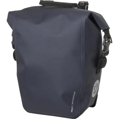 AGU Clean Shelter Enkele Fietstas - 100% Waterdicht - Click'nGo - Rolltop - Met Reflectie - 17 Liter - Deep Marine