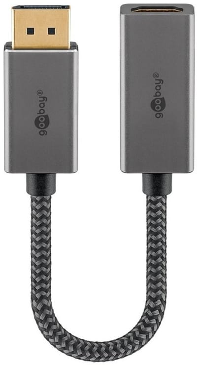 Goobay Plus DisplayPort - HDMI adapter | 8K 60Hz | 0,20 meter