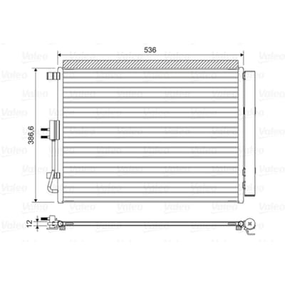 Condensator, airconditioning VALEO 822598