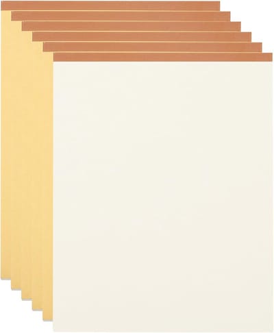 Set van 6 B5 Notitieblokken (70 Vel) - Stevig Schrijfblok voor Werk, School en Tekenen