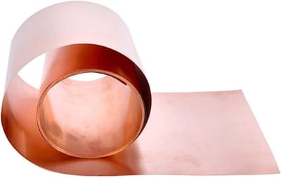 Koperen Plaat - Metaal Folie - Geleidende Toepassingen - Hoge Kwaliteit - 0.1x20mm - Koperkleurig