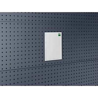 Bott Perfo geperforeerde bordenzak voor documenten, voor A3 staand formaat, met transparant deksel, B 300 x D 4 x H 423 mm, lichtgrijs RAL 7035
