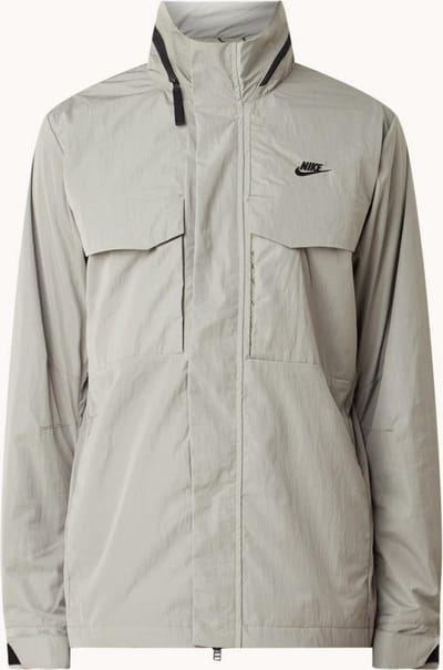 Nike M65 trainingsjack met opbergbare capuchon - Olijfgroen - Maat S