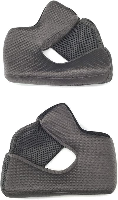 Helm Wangkussens - Vervangende Pads - Comfortabel Rijden - Optimale Pasvorm - 35MM - Grijs