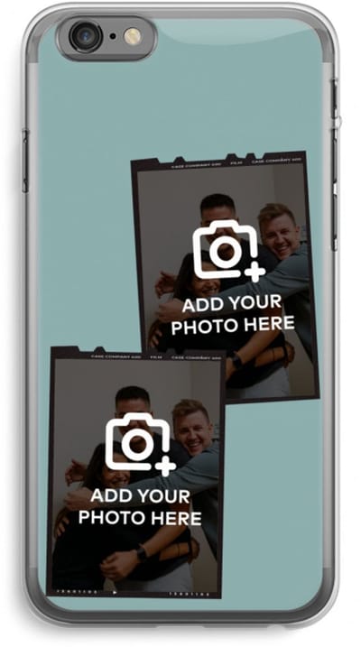 Gepersonaliseerd - Case Company® - Hoesje geschikt voor iPhone 6 PLUS / 6S PLUS hoesje - Polaroid Zwart - Soft Cover Telefoonhoesje - Bescherming aan alle Kanten en Schermrand
