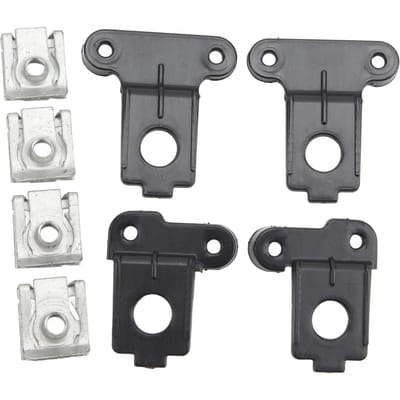 Links Rechts Zijde Koplamp Beugel Lip Reparatieset Aluminiumlegering Hoge Sterkte Stabiele Constructie gray