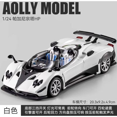 1:24 Pagani Zonda Hp Barchetta Gelimiteerde Editie Open Top Hypercar Legering Diecast Modelauto Geluid En Licht Ornamenten Hobby Cadeaus