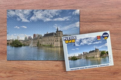 Puzzel Hofvijver voor het Binnenhof in Nederland - Legpuzzel - Puzzel 1000 stukjes volwassenen