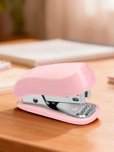 Nietmachine Set - Kantoor nietmachine - Documenten Snel Ordenen - Inclusief Nietverwijderaar - Bindt 12 Vellen - Roze
