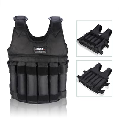 Dailygoody - Gewichtsvest - Verstelbaar - Ideaal voor training - Tot 50 kg belastbaar - Voor fitness en boksen - Geschikt voor outdoor gebruik