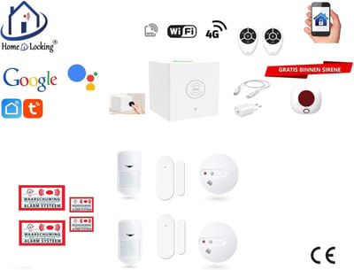 Draadloos beveiligingsbox werkt met wifi en met spraak gestuurde apps. ST01C-19