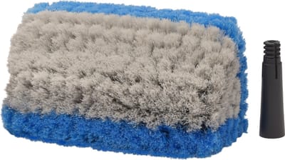 D&L Professionele Vijfzijdige Wasborstel - 25cm - Blauw/Grijs