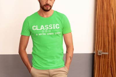 1982 Jaar Groen T-shirt Heren - Maat L - Classic - Verjaardag Cadeau Mannen - Limited Edition
