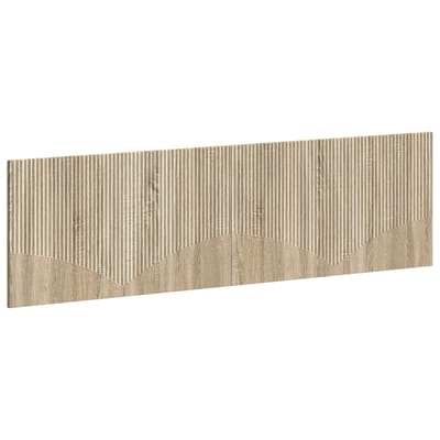 vidaXL - Wandgemonteerd - Hoofdbord - HOORN - Sonoma - Eiken - Bewerkt - hout
