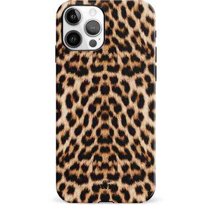 xoxo Wildhearts Wild Thing Double Layer - Panter print hoesje geschikt voor iPhone 12 Pro hoesje - Luipaardprint hoesje geschikt voor iPhone 12 Pro hoesje - Tijger print hoesje - Hardcase luxe hoesje met print