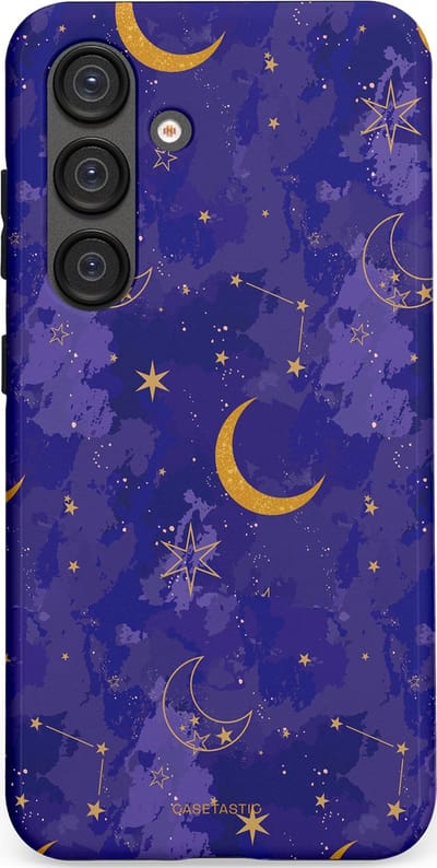 Casetastic Hoesje Geschikt voor Samsung S25 - Stijlvolle Beschermende Duo-layer Case - Sterrennacht