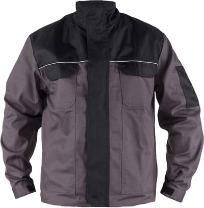 TMG STYLE WORK Werkjas HEREN Veiligheidsjas Grijs - Slijtvast - Comfortabel - 320 GSM