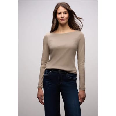 Basic shirt met lange mouwen
