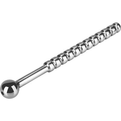 Rimba - Geribbelde Holle Urethral - Plasbuig Plug Ø 10 mm