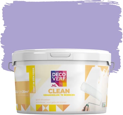 Decoverf clean muurverf lila, 2.5L