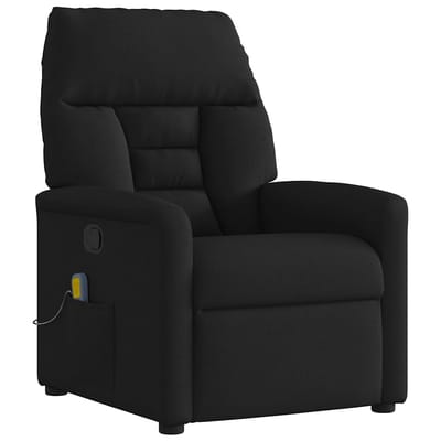 vidaXL - Massagestoel - verstelbaar - stof - zwart