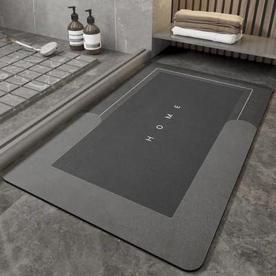 Eenvoudige Vloermat in Diatomeeënaarde Stijl voor Huis Badkamervloermat voor Entree Entree Deurmat voor Toiletdeur Voetmat 50 * 80Cm