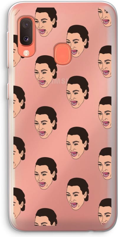 Case Company® - Hoesje geschikt voor Samsung Galaxy A20e hoesje - Ugly Cry Call - Soft Cover Telefoonhoesje - Bescherming aan alle Kanten en Schermrand