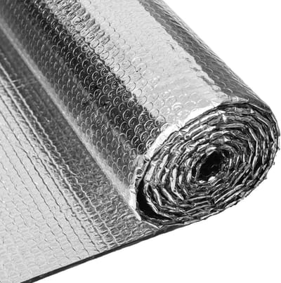Isolatie Folie - Warmte Werend - Zomerse Hitte Buiten - Dubbel Reflecterend - 122 x 305 cm - Zilver
