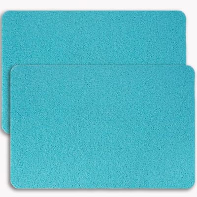 Set van 2 Antislip Badmatten - Sneldrogende Voetschrobbermat voor Badkamer, Keuken en Hotel