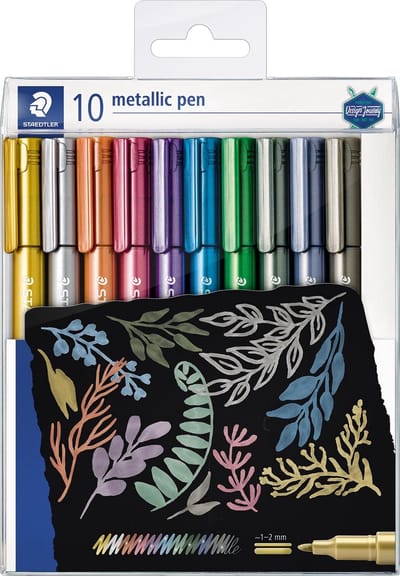 Gelpen Staedtler metallic etui à 10 kleuren | 50 stuks
