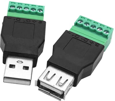 Store_8 - USB 2.0 Adapter - Mannelijke Vrouwelijke Plug - Geen Solderen Vereist - 5 Pin Connector - Voor DIY Projecten - Ideaal voor Huishoudelijke...
