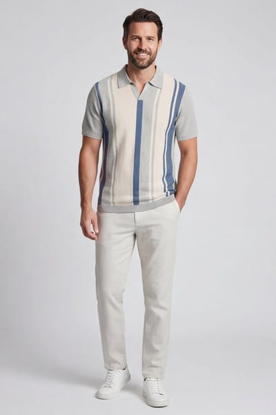 Baileys – Heren – Poloshirt – Korte mouwen – Knitted – Polo - Blauw – 615770-645