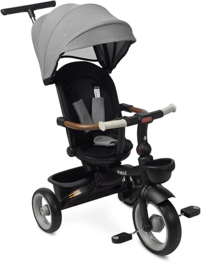 Kinderfiets - Driewieler - Buiten spelen - Modulair ontwerp - 51x104x101cm - Grijs