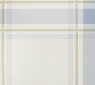 Dutch Wallcoverings Vliesbehang ruit - lichtblauw/wit