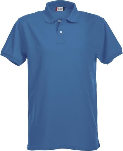 Clique Premium Heren Polo Kobalt maat S