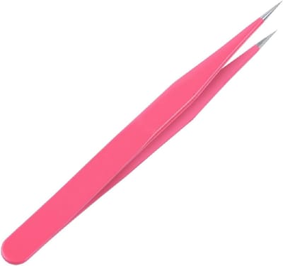 Precisie Pincet - Haar Pincet - Nauwkeurig Plukken - Roestvrij Staal - 122 cm - Roze