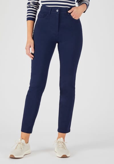 Damart - Perfect Fit Light* 7/8 slim broek van Damart - Dames - Blauw - 38