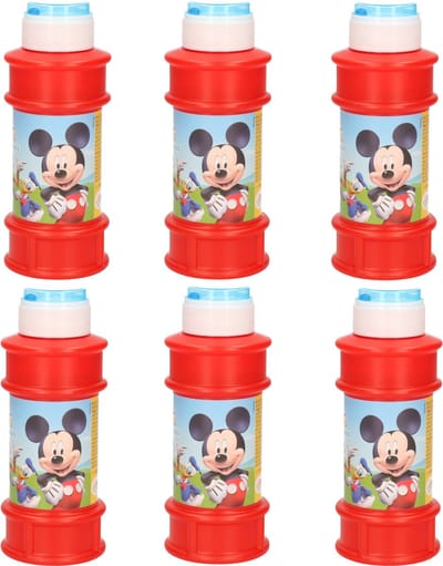 Disney Mickey Mouse bellenblaas - 6x - met spelletje - 175 ml - voor kinderen