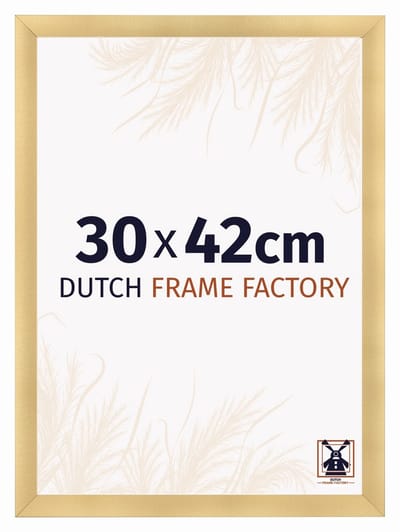 Fotolijst 30x42 cm - MDF - Goud Mat - Praag