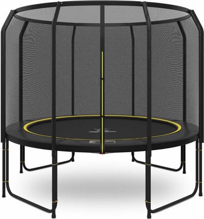 Magic Jump - Trampoline met veiligheidsnet Fiber - ø 305 cm - Zwart - Buitenspeelgoed - Outdoor