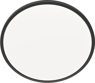 Ledvion - LED Plafonddlamp Zwart (Ø42cm - 24W - 2700K - 2040L) IP44 - Geïntegreerd LED