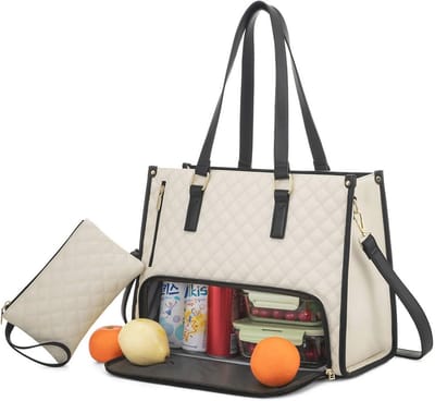 Lunchtas voor dames - 39,6 cm (15,6 inch) - 2-in-1 Thermotas voor kantoor en reizen