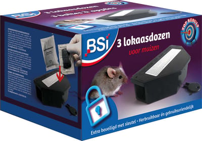 BSI - Lokaasdoos voor muizen - 3 stuks